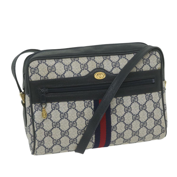 Gucci Handbags - GUCCI GG Supreme Sherry Line Shoulder Bag Red Navy 32 001 4071 Auth ep2607